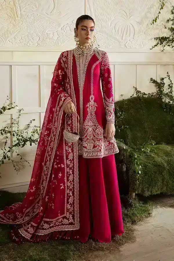 Suffuse Zoe berry red peplum and sharara