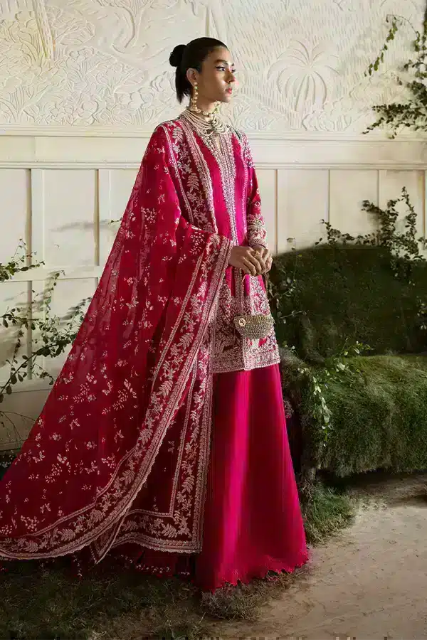 Suffuse Zoe berry red peplum and sharara, photo 4
