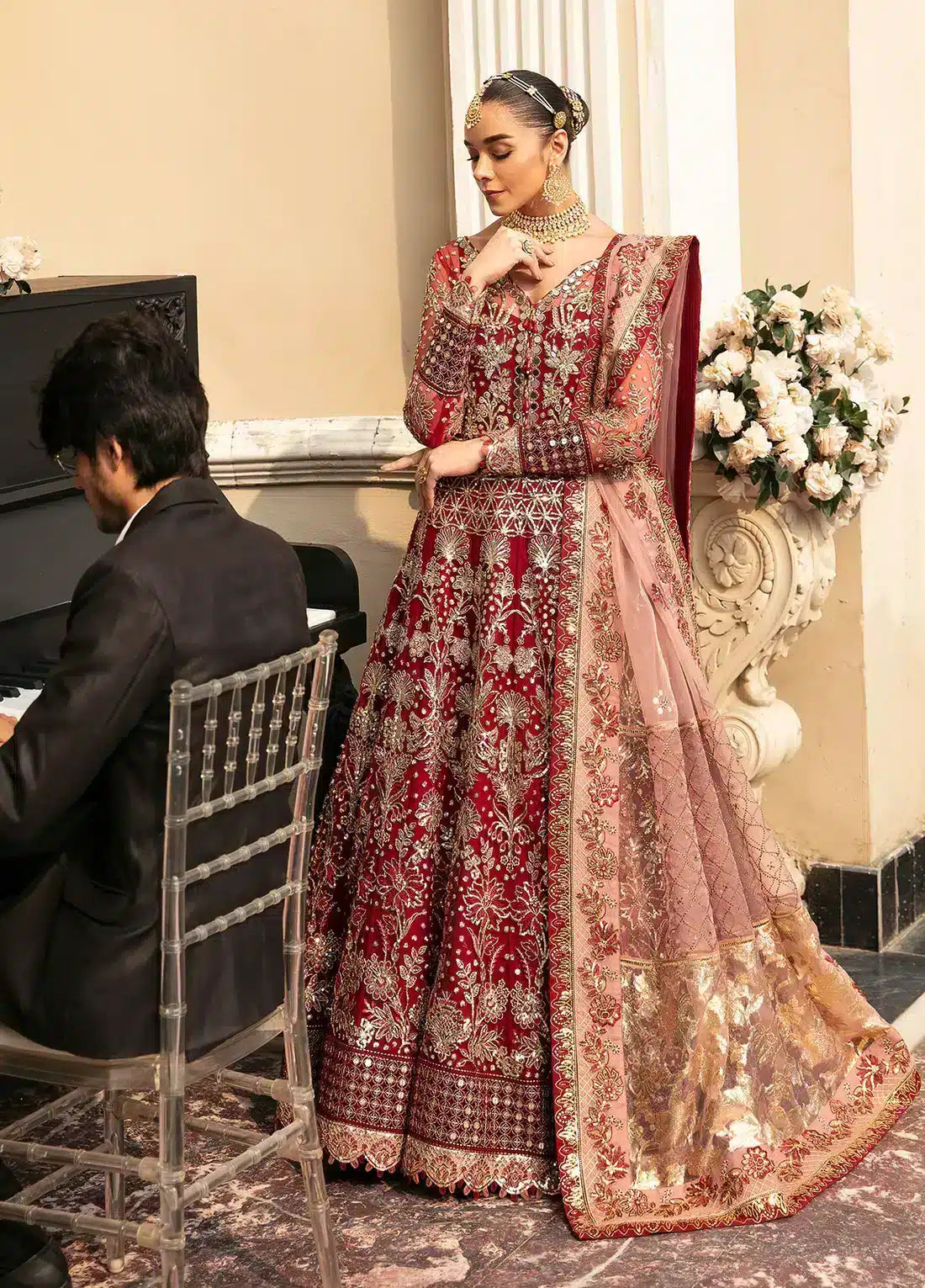 Gulaal | Wedding Collection 23 | ZIVA (GL-WU-23V1-02) by Designer Gulaal - House of Maryam - Pakistani Designer Ethnic Wear in {{ shop.shopifyCountryName }}