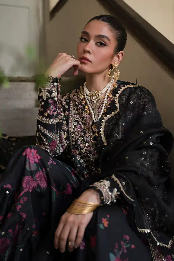 Suffuse Zora black shirt and gharara, photo 3