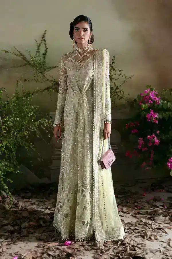 Suffuse Kiara pistachio net formal suit