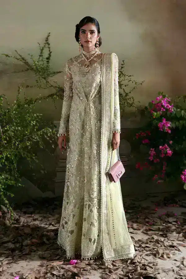 Suffuse Kiara pistachio net formal suit