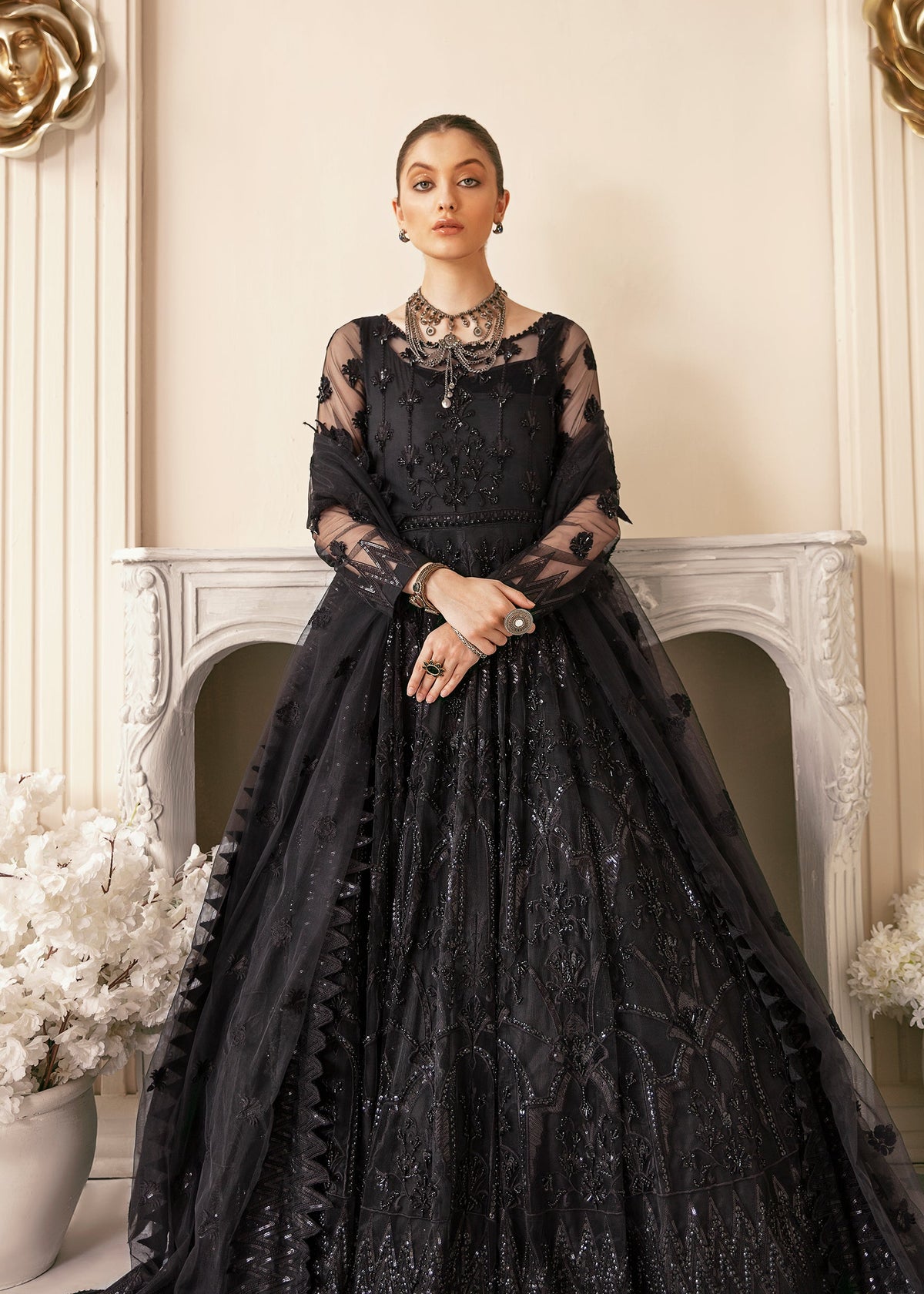 Akbar Aslam Vritra net formal maxi, photo 2