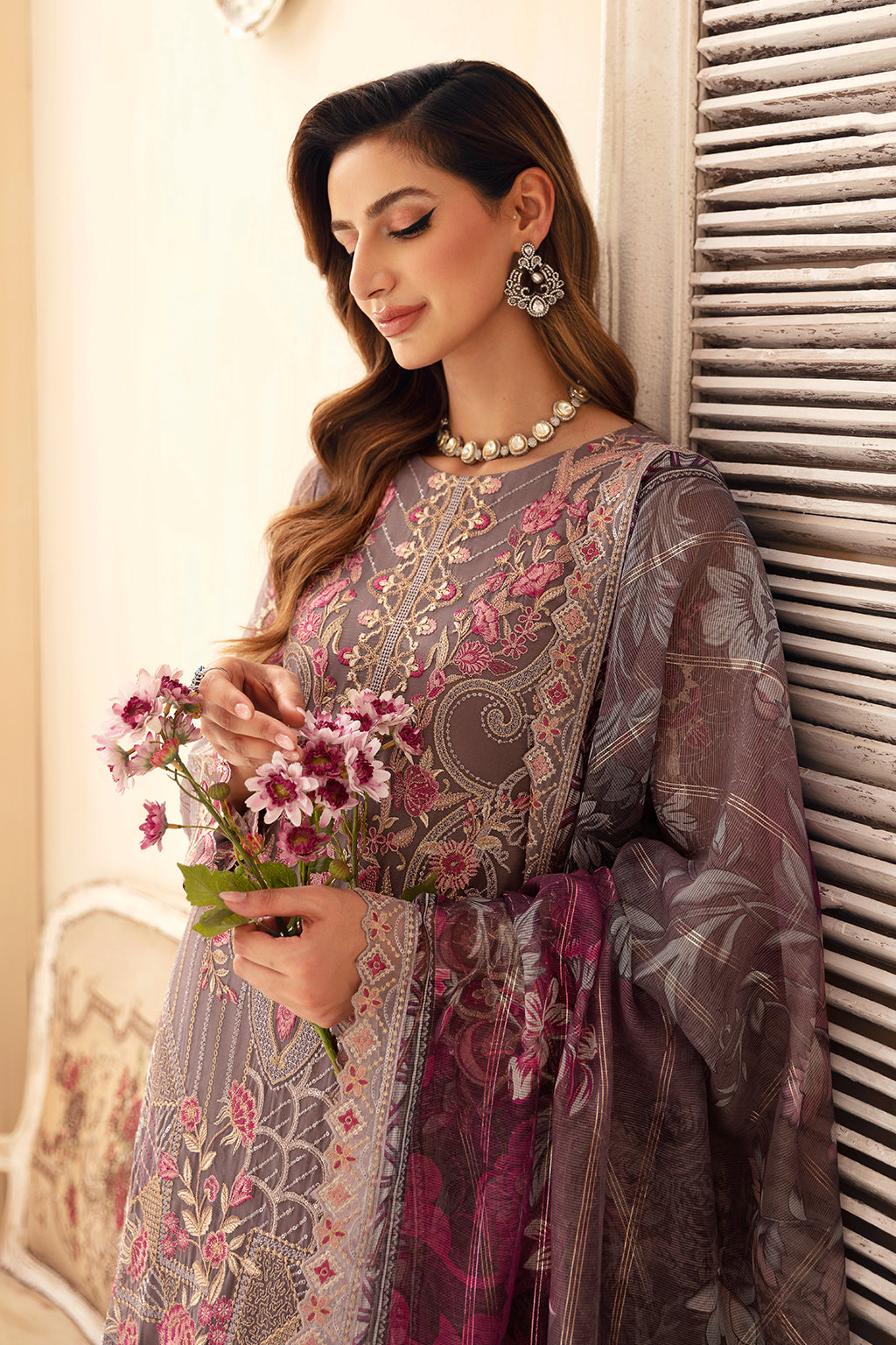 Ramsha | Chevron Chiffon Collection | A-908 -  Ramsha Ladies Clothes - Original Designer Dress - House of Maryam