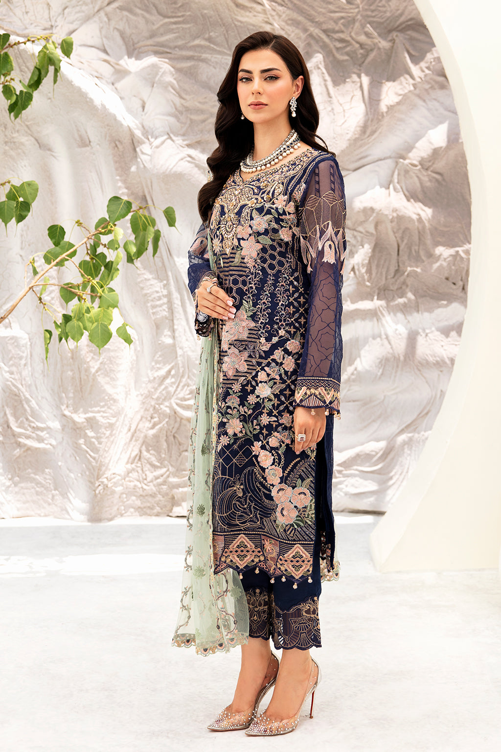 Ramsha | Minhal Organza Collection | M-902 -  Ramsha Formal - Original Designer Dress - House of Maryam