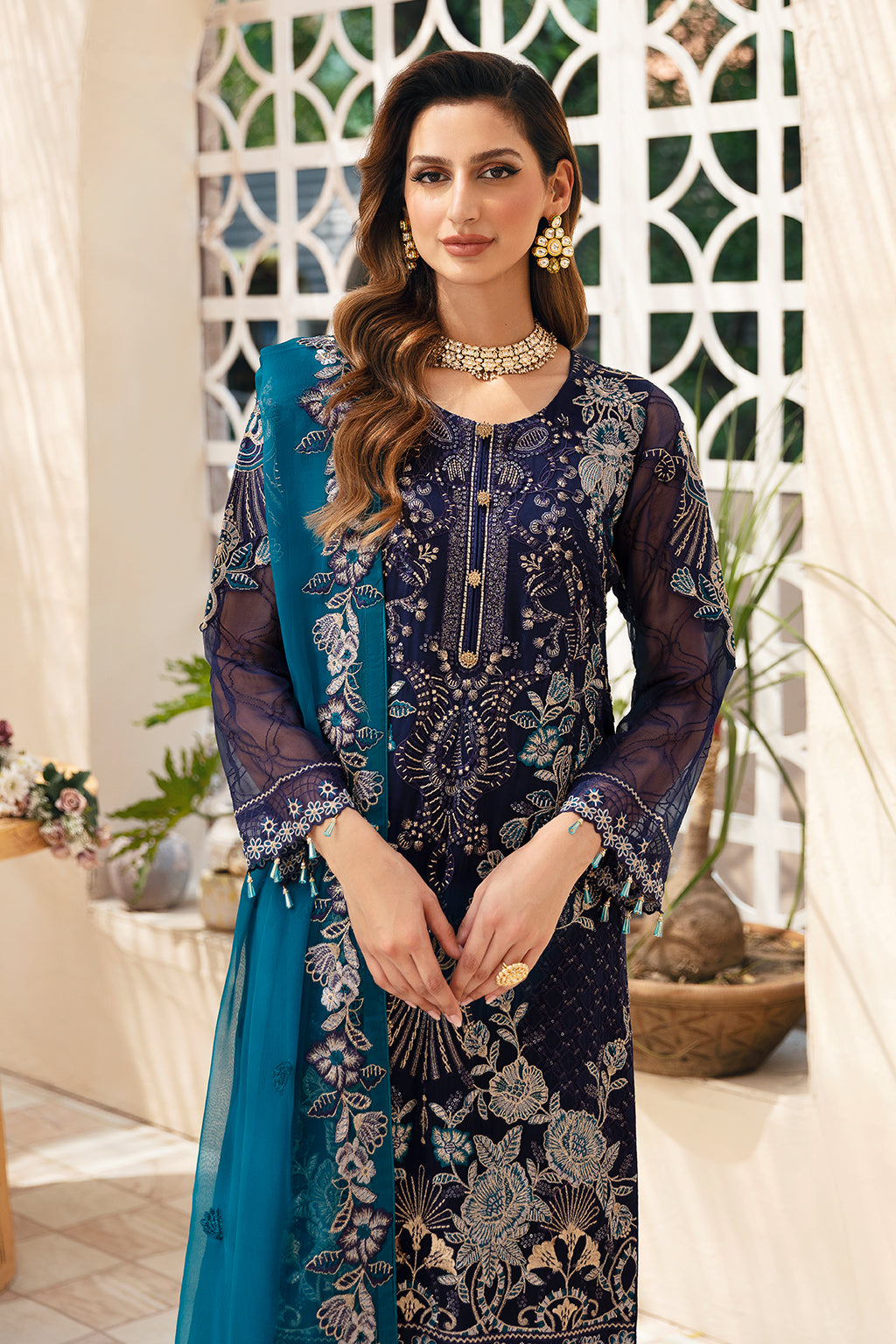 Ramsha | Chevron Chiffon Collection | A-903 -  Ramsha Ladies Clothes - Original Designer Dress - House of Maryam