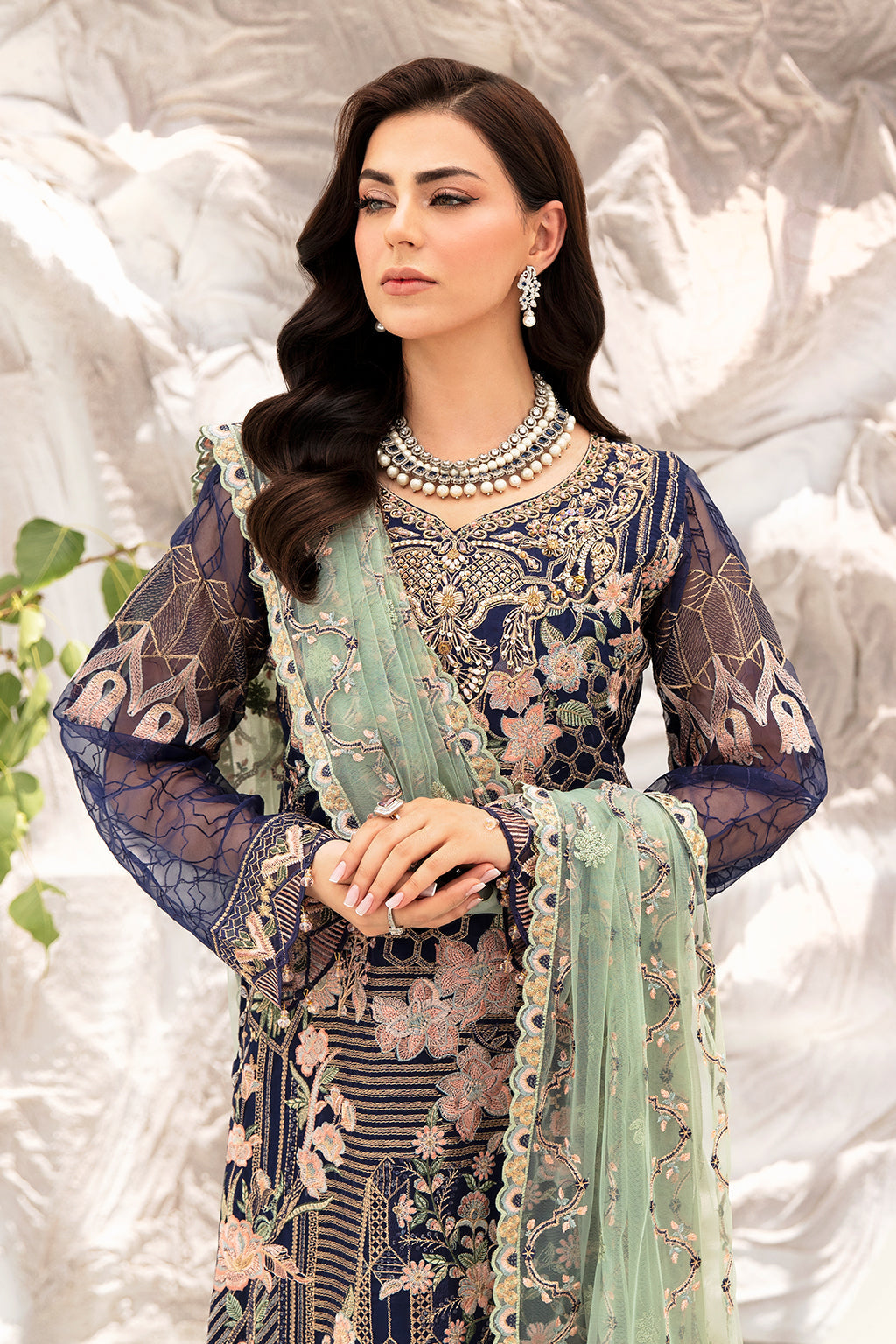 Ramsha | Minhal Organza Collection | M-902 by Designer Ramsha - House of Maryam - Pakistani Designer Ethnic Wear in {{ shop.shopifyCountryName }}