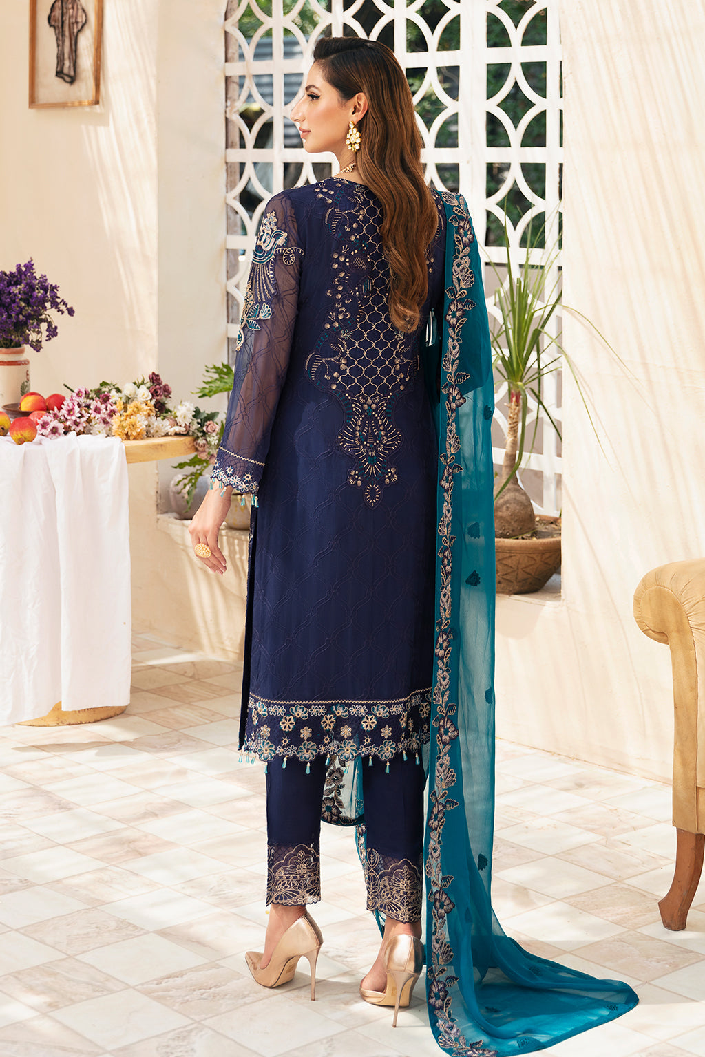 Ramsha | Chevron Chiffon Collection | A-903 -  Ramsha Ladies Clothes - Original Designer Dress - House of Maryam