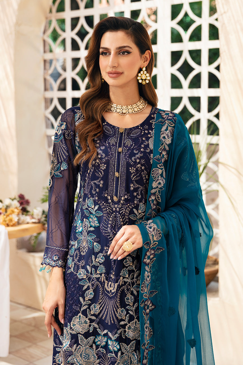Ramsha | Chevron Chiffon Collection | A-903 -  Ramsha Ladies Clothes - Original Designer Dress - House of Maryam