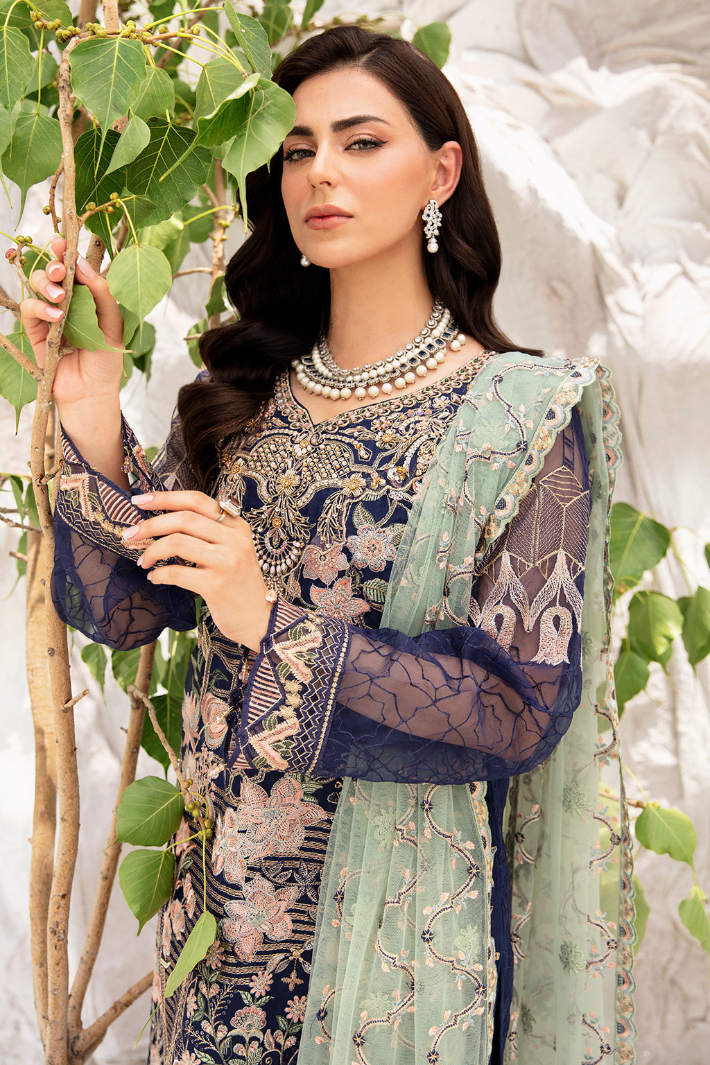 Ramsha | Minhal Organza Collection | M-902 by Designer Ramsha - House of Maryam - Pakistani Designer Ethnic Wear in {{ shop.shopifyCountryName }}