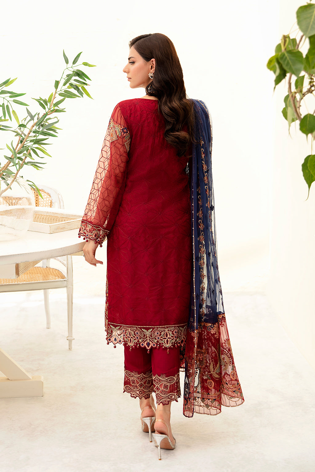 Ramsha | Minhal Organza Collection | M-908 -  Ramsha Formal - Original Designer Dress - House of Maryam