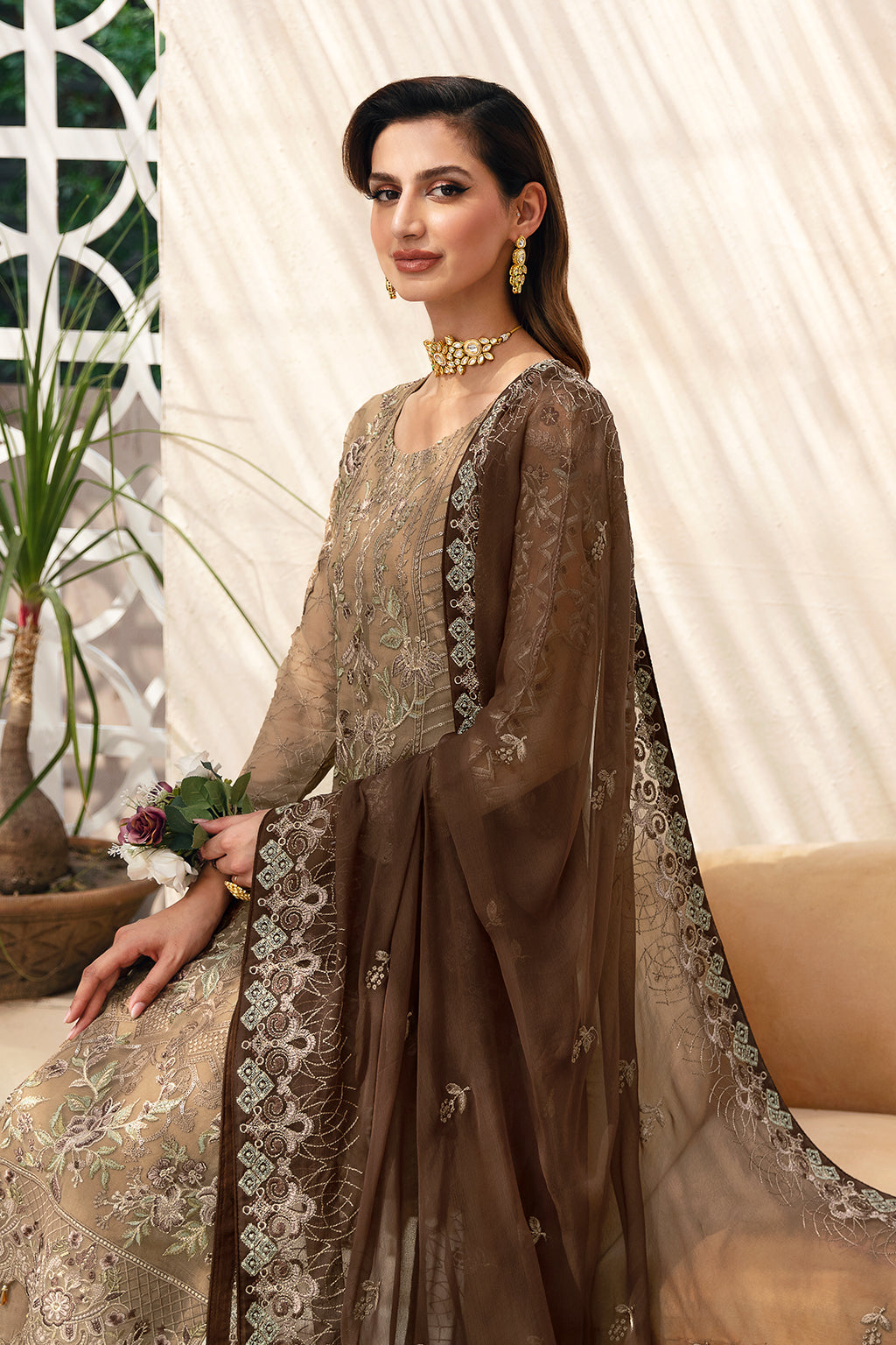 Ramsha | Chevron Chiffon Collection |A-904 -  Ramsha Ladies Clothes - Original Designer Dress - House of Maryam