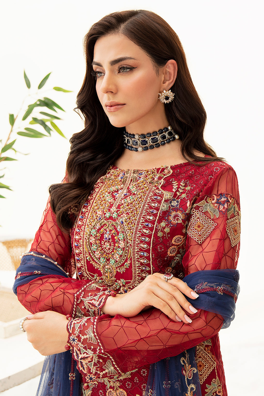 Ramsha | Minhal Organza Collection | M-908 -  Ramsha Formal - Original Designer Dress - House of Maryam