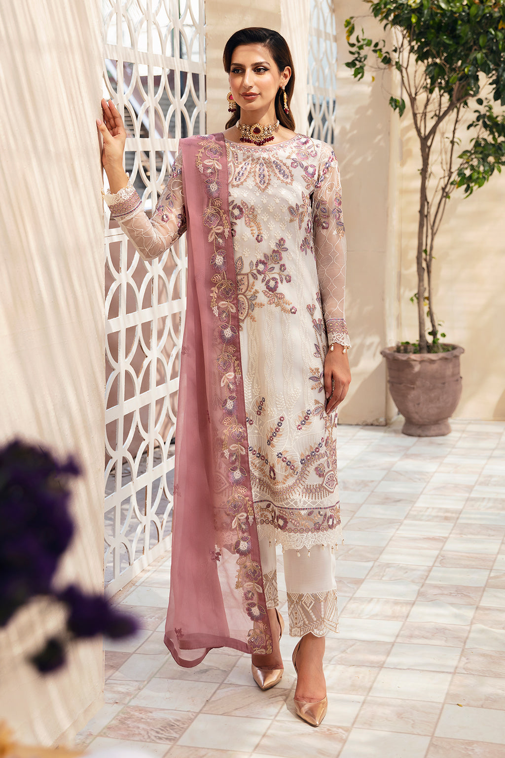 Ramsha | Chevron Chiffon Collection | A-902 -  Ramsha Ladies Clothes - Original Designer Dress - House of Maryam