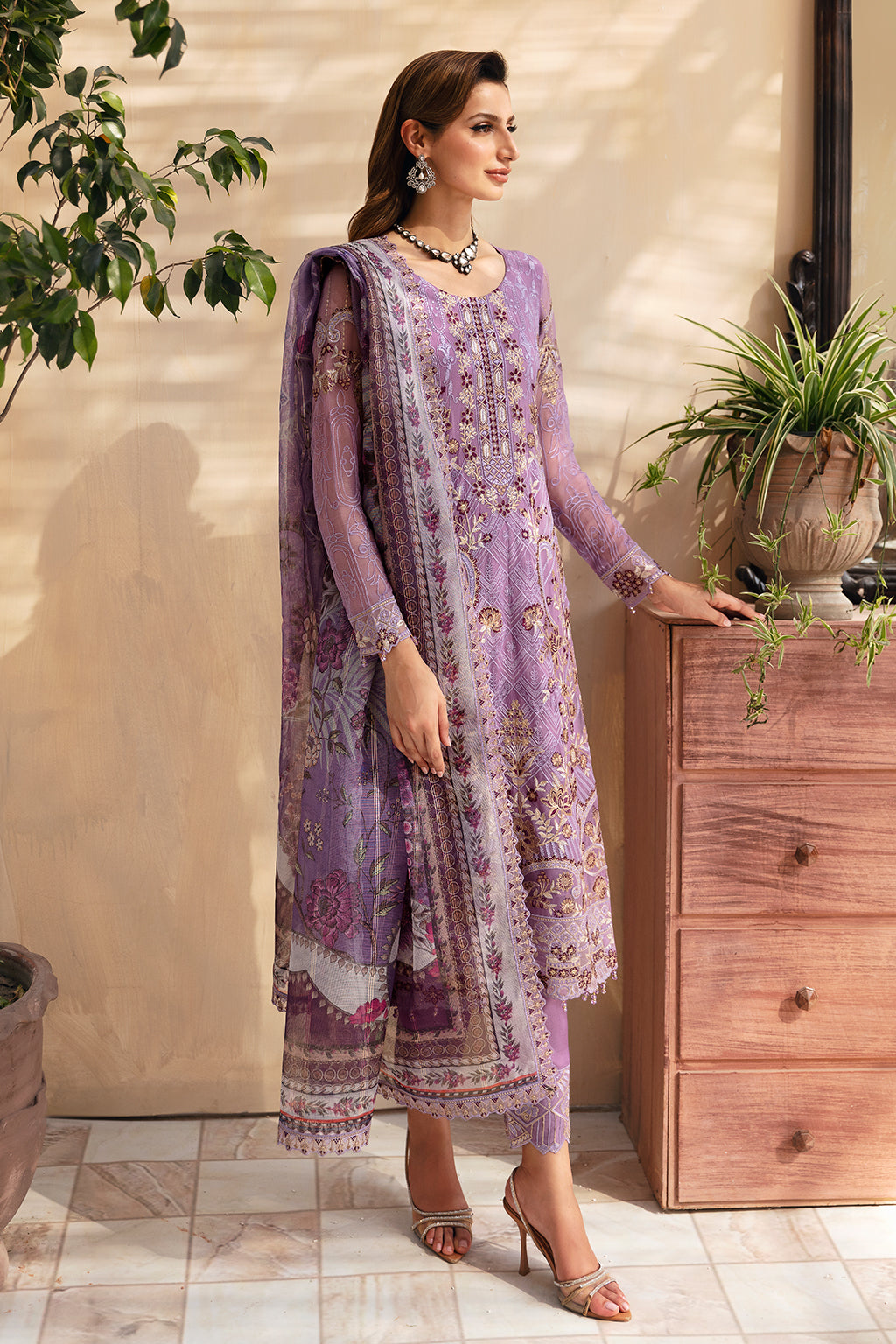 Ramsha | Chevron Chiffon Collection | A-906 -  Ramsha Ladies Clothes - Original Designer Dress - House of Maryam