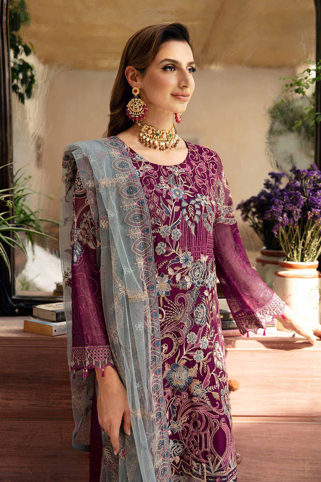 Ramsha | Chevron Chiffon Collection | A-911 -  Ramsha Ladies Clothes - Original Designer Dress - House of Maryam