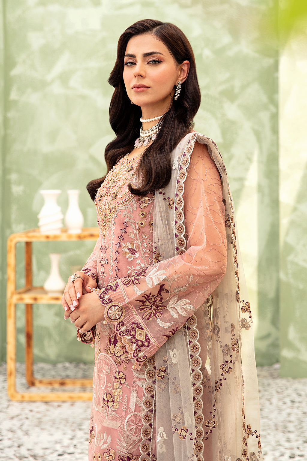 Ramsha | Minhal Organza Collection | M-903 -  Ramsha Formal - Original Designer Dress - House of Maryam