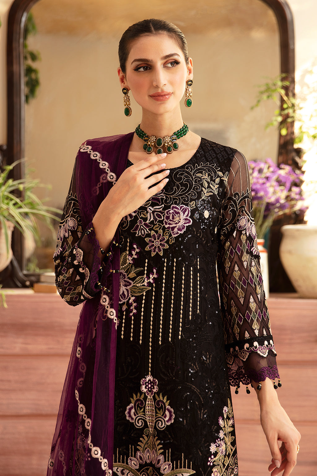 Ramsha | Chevron Chiffon Collection | A-905 -  Ramsha Ladies Clothes - Original Designer Dress - House of Maryam