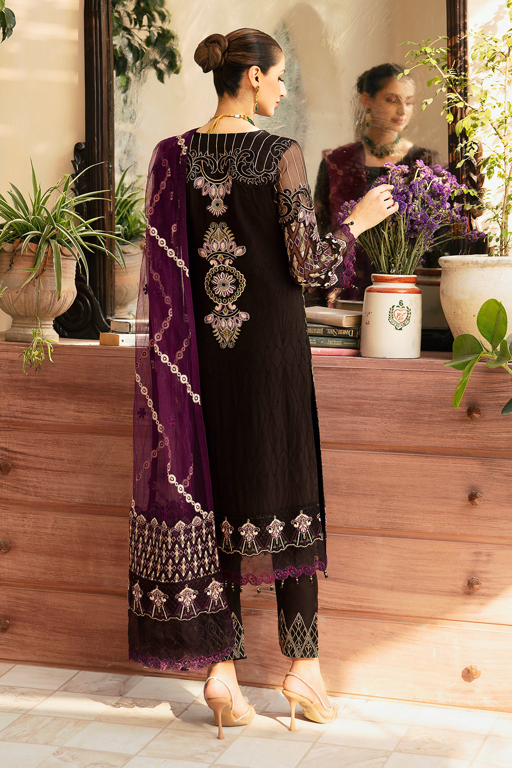 Ramsha | Chevron Chiffon Collection | A-905 -  Ramsha Ladies Clothes - Original Designer Dress - House of Maryam