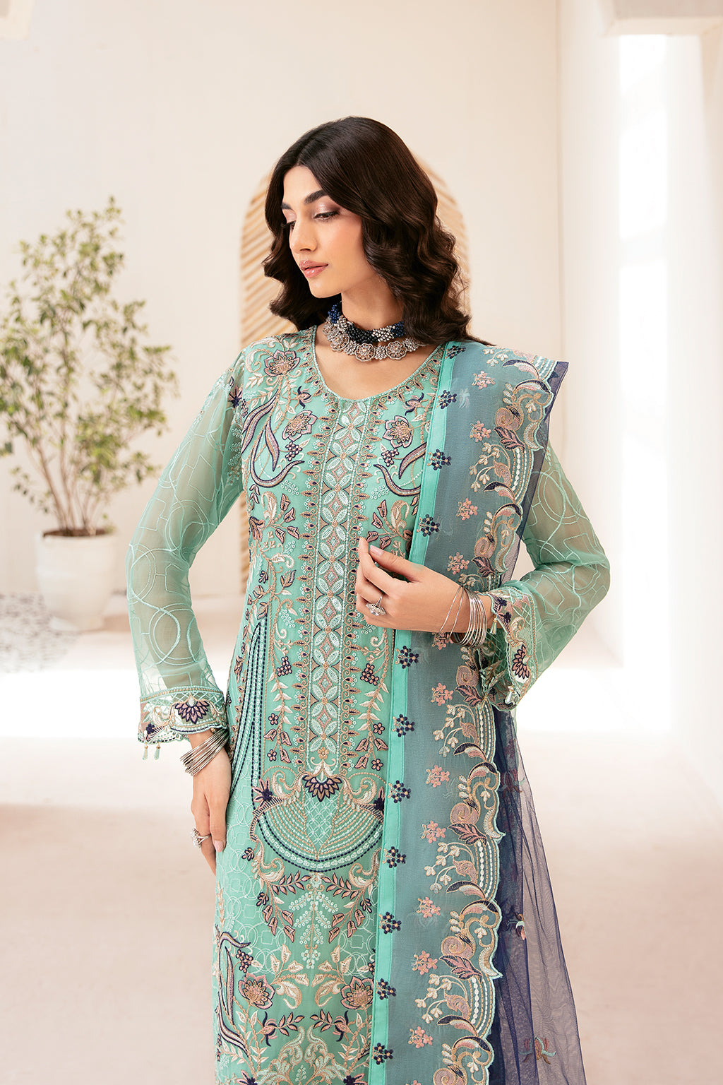 Ramsha | Rangoon Chiffon Collection 24 | D-1207 by Designer Ramsha - House of Maryam - Pakistani Designer Ethnic Wear in {{ shop.shopifyCountryName }}