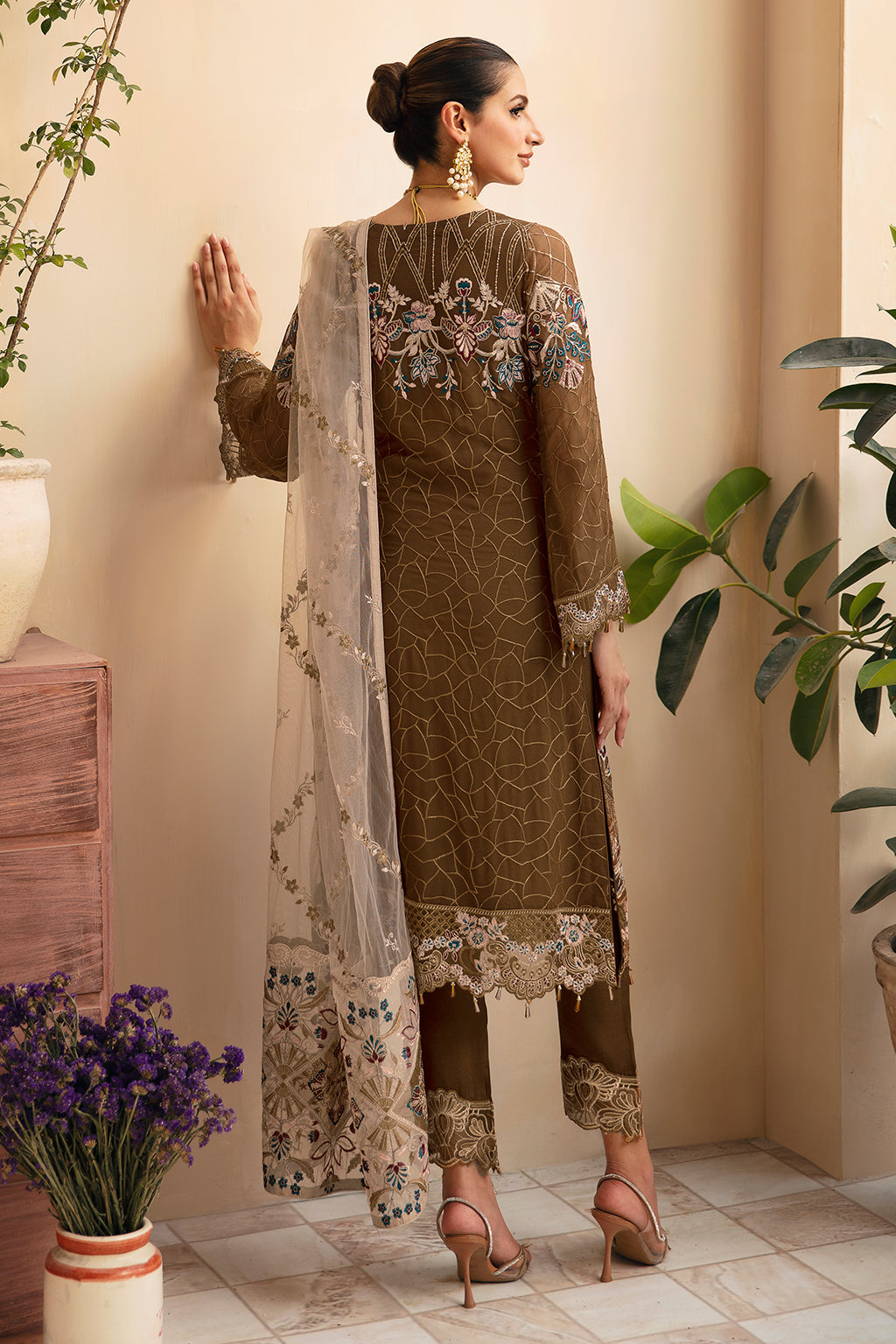 Ramsha | Chevron Chiffon Collection | A-910 -  Ramsha Ladies Clothes - Original Designer Dress - House of Maryam