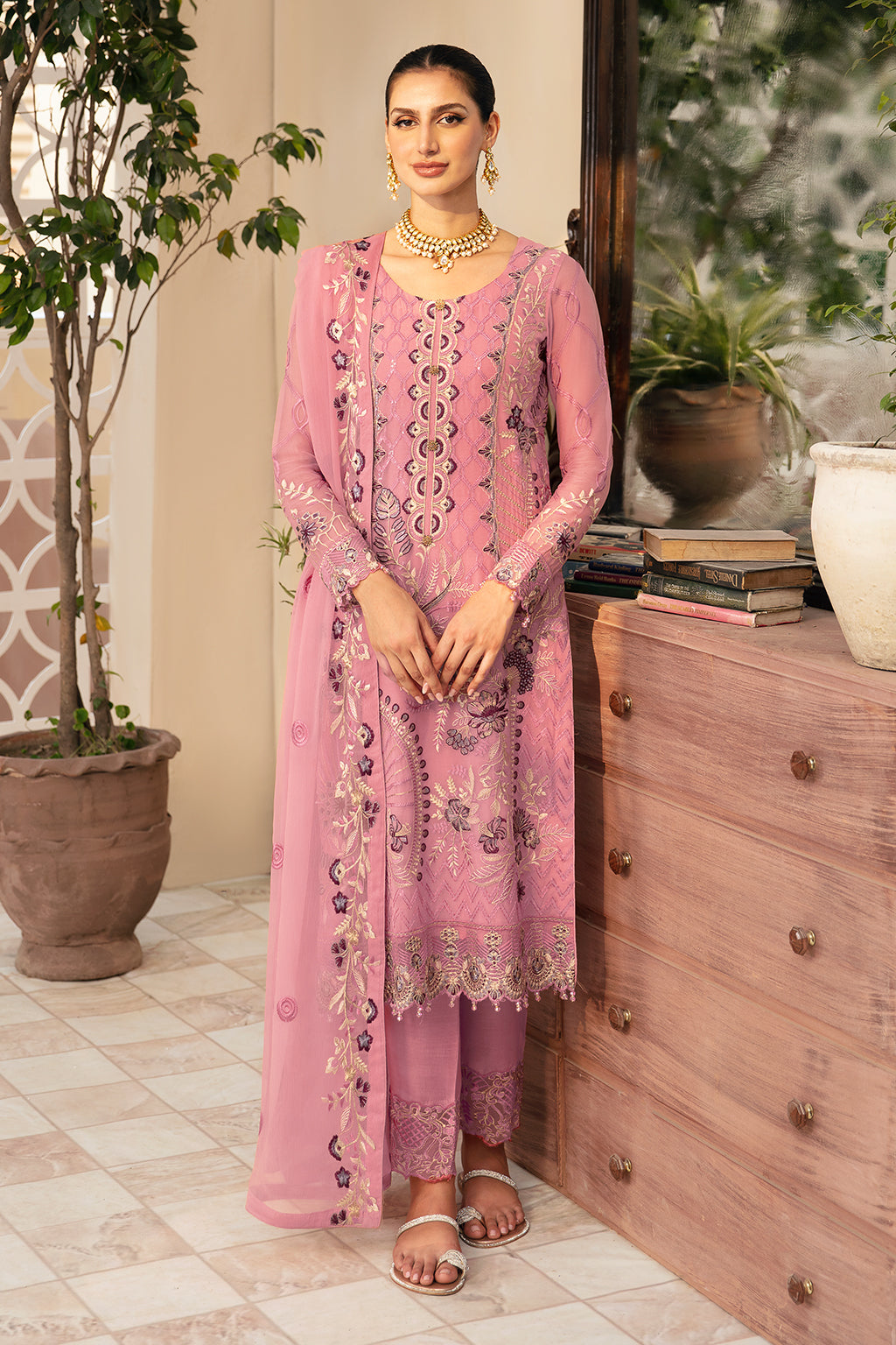 Ramsha | Chevron Chiffon Collection | A-909 -  Ramsha Ladies Clothes - Original Designer Dress - House of Maryam