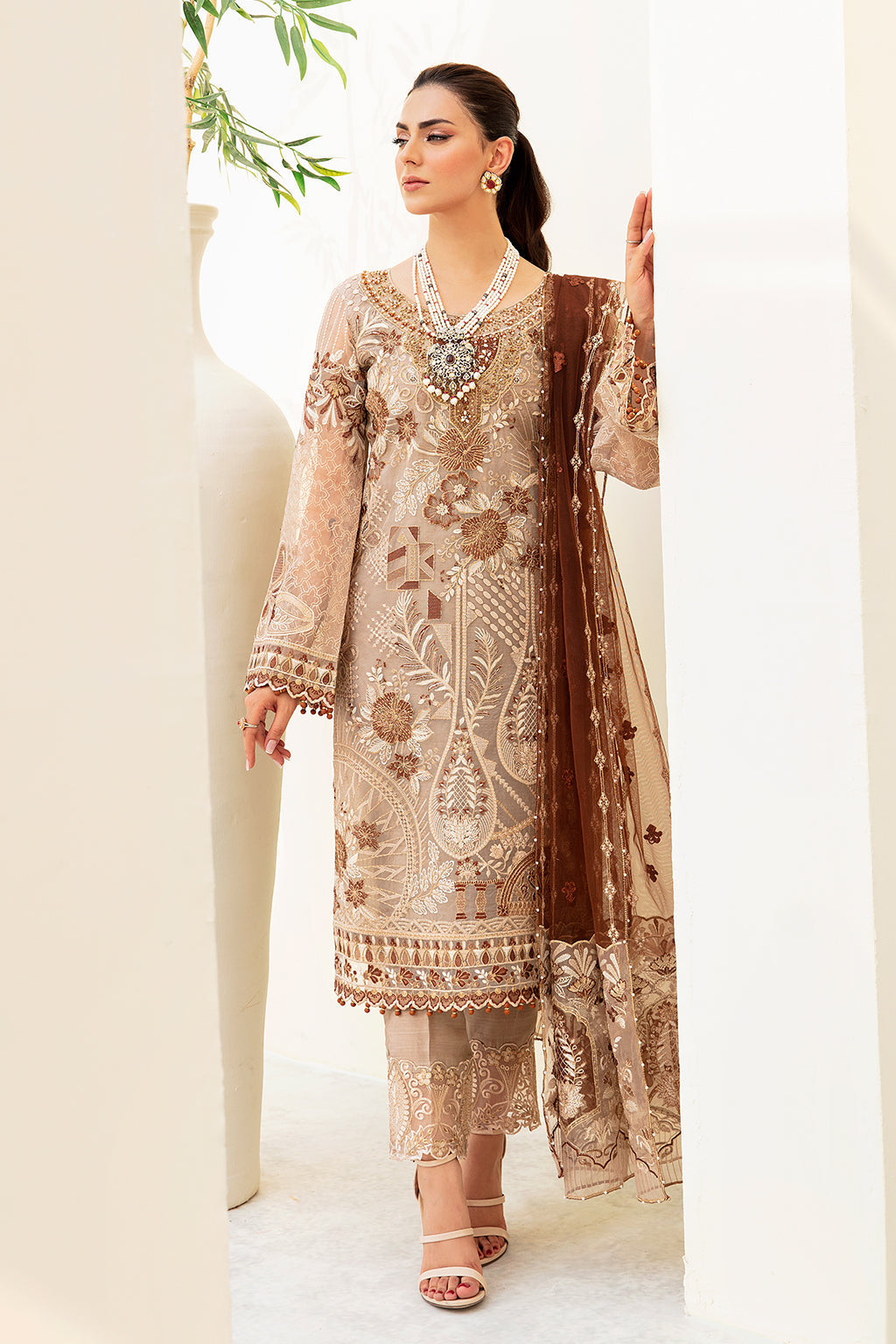 Ramsha | Minhal Organza Collection | M-904 -  Ramsha Formal - Original Designer Dress - House of Maryam