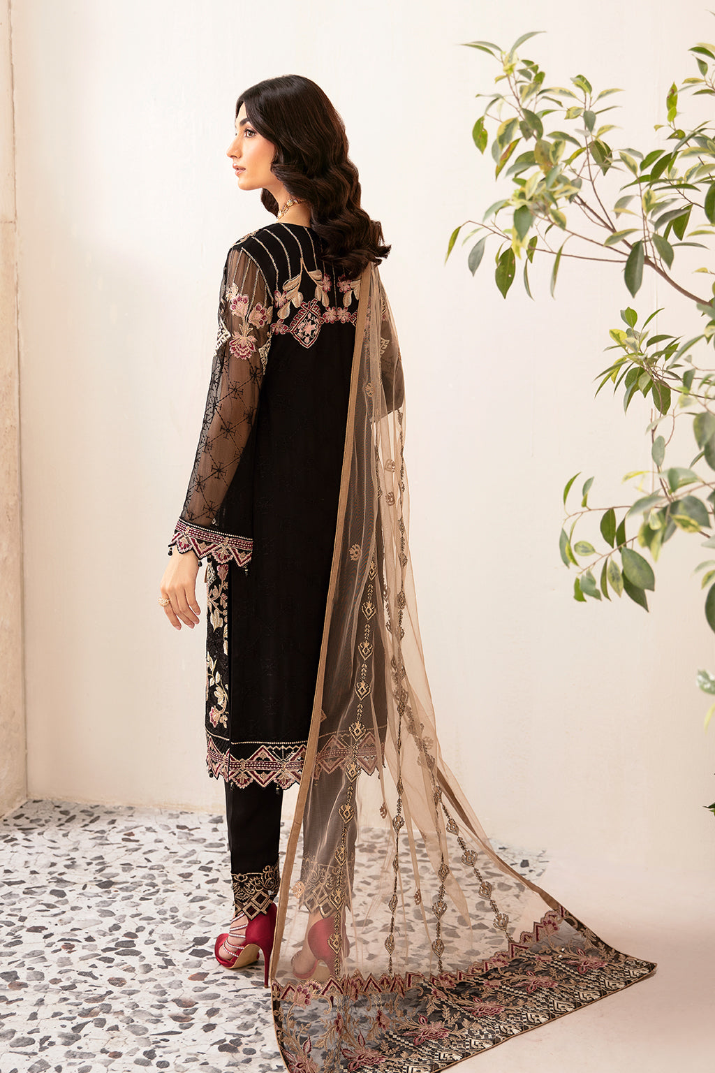 Ramsha | Rangoon Chiffon Collection 24 | D-1204 by Designer Ramsha - House of Maryam - Pakistani Designer Ethnic Wear in {{ shop.shopifyCountryName }}