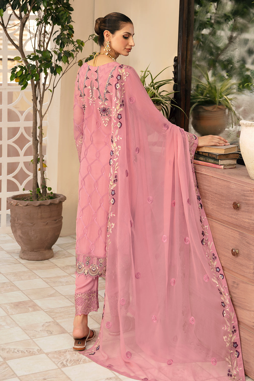Ramsha | Chevron Chiffon Collection | A-909 -  Ramsha Ladies Clothes - Original Designer Dress - House of Maryam