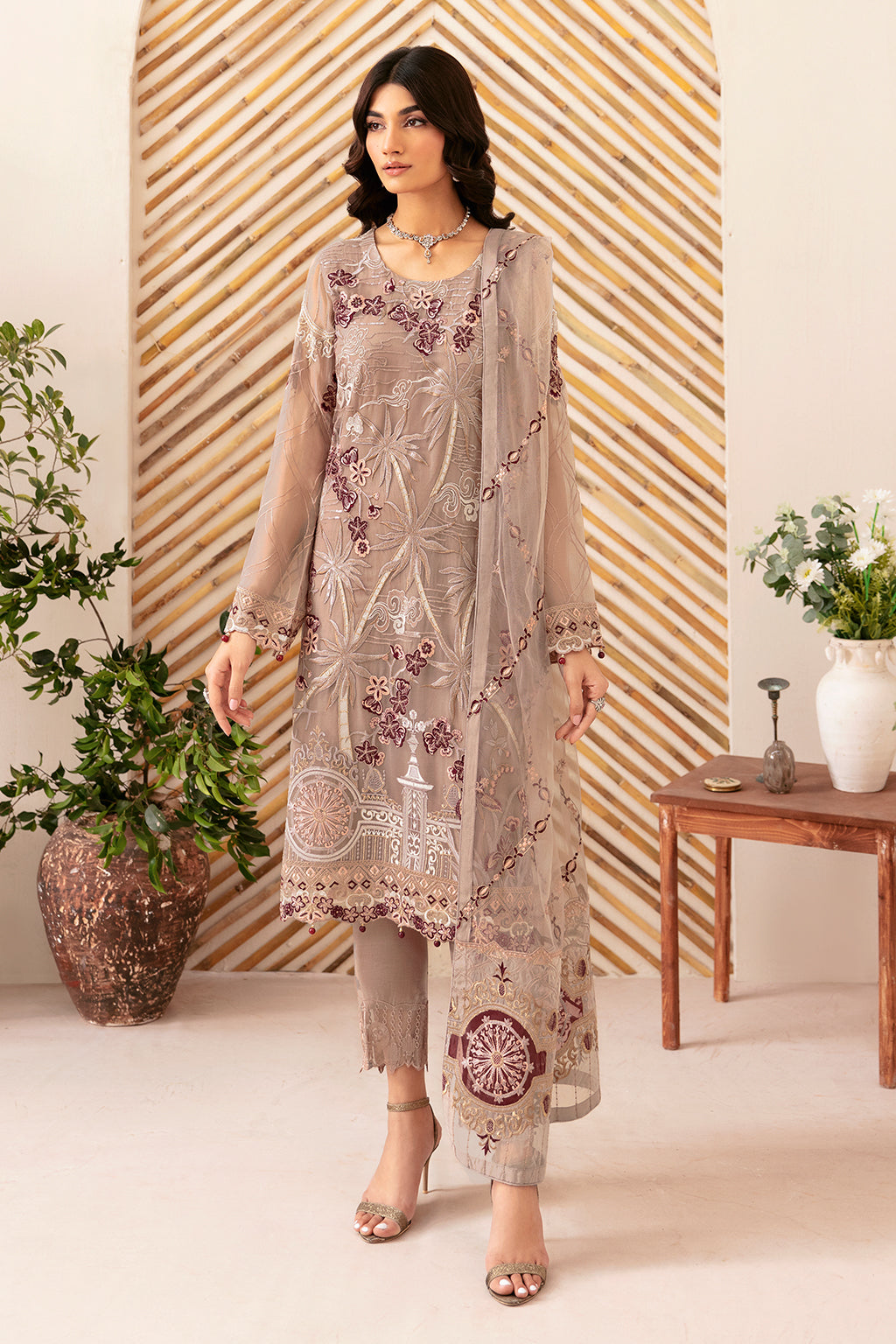 Ramsha | Rangoon Chiffon Collection 24 | D-1206 by Designer Ramsha - House of Maryam - Pakistani Designer Ethnic Wear in {{ shop.shopifyCountryName }}