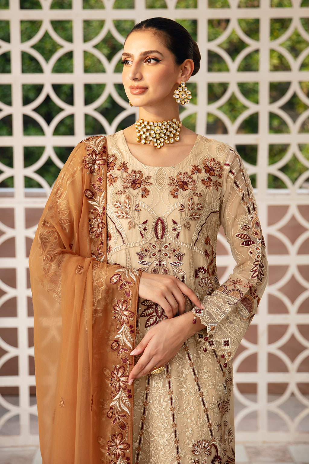 Ramsha | Chevron Chiffon Collection | A-912 -  Ramsha Luxury - Original Designer Dress - House of Maryam