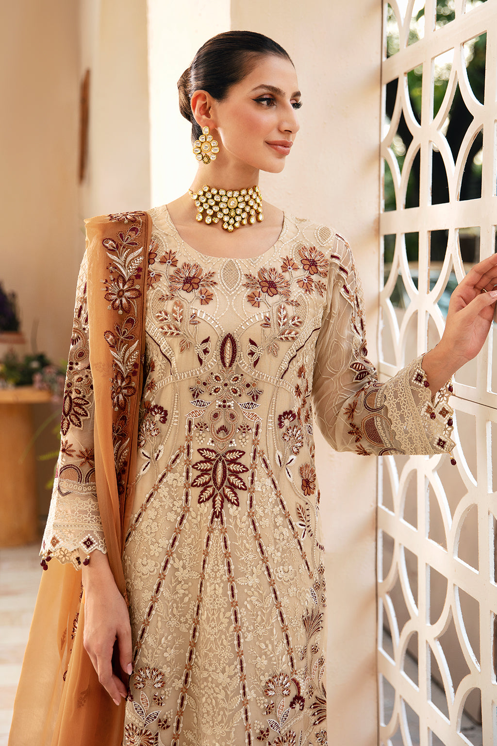 Ramsha | Chevron Chiffon Collection | A-912 -  Ramsha Luxury - Original Designer Dress - House of Maryam