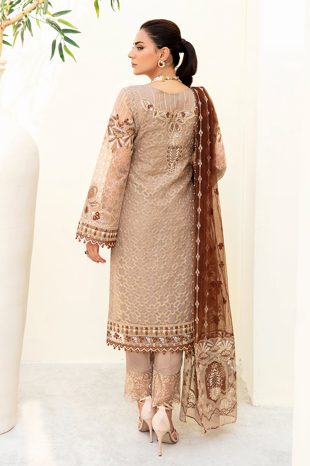 Ramsha | Minhal Organza Collection | M-904 -  Ramsha Formal - Original Designer Dress - House of Maryam