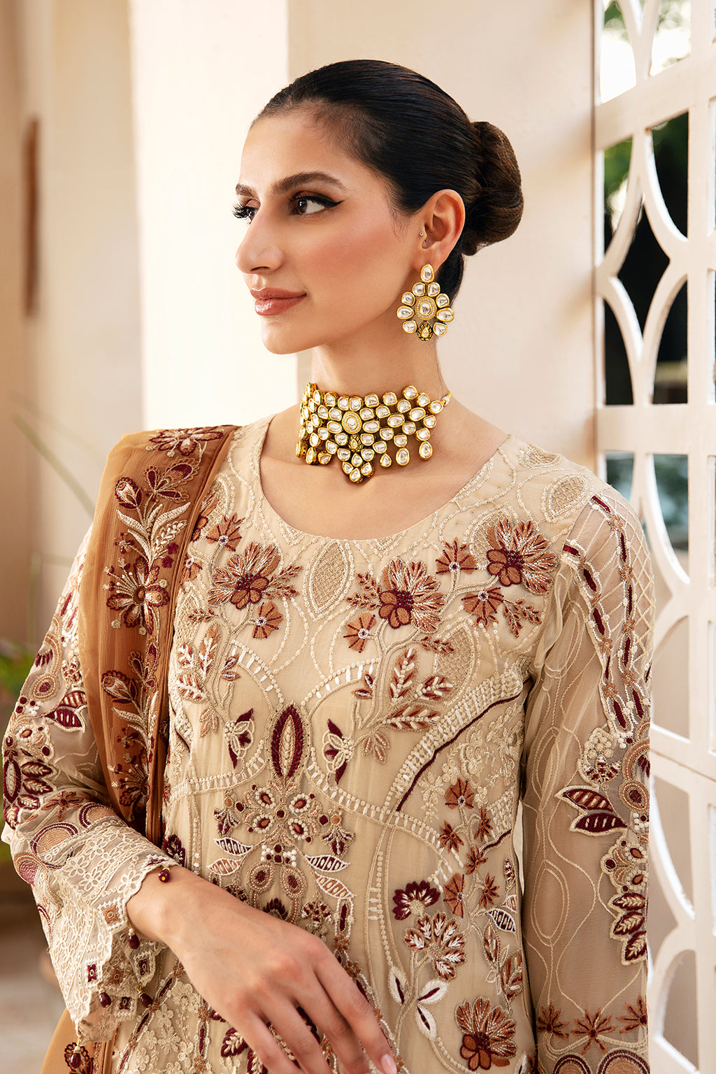 Ramsha | Chevron Chiffon Collection | A-912 -  Ramsha Luxury - Original Designer Dress - House of Maryam