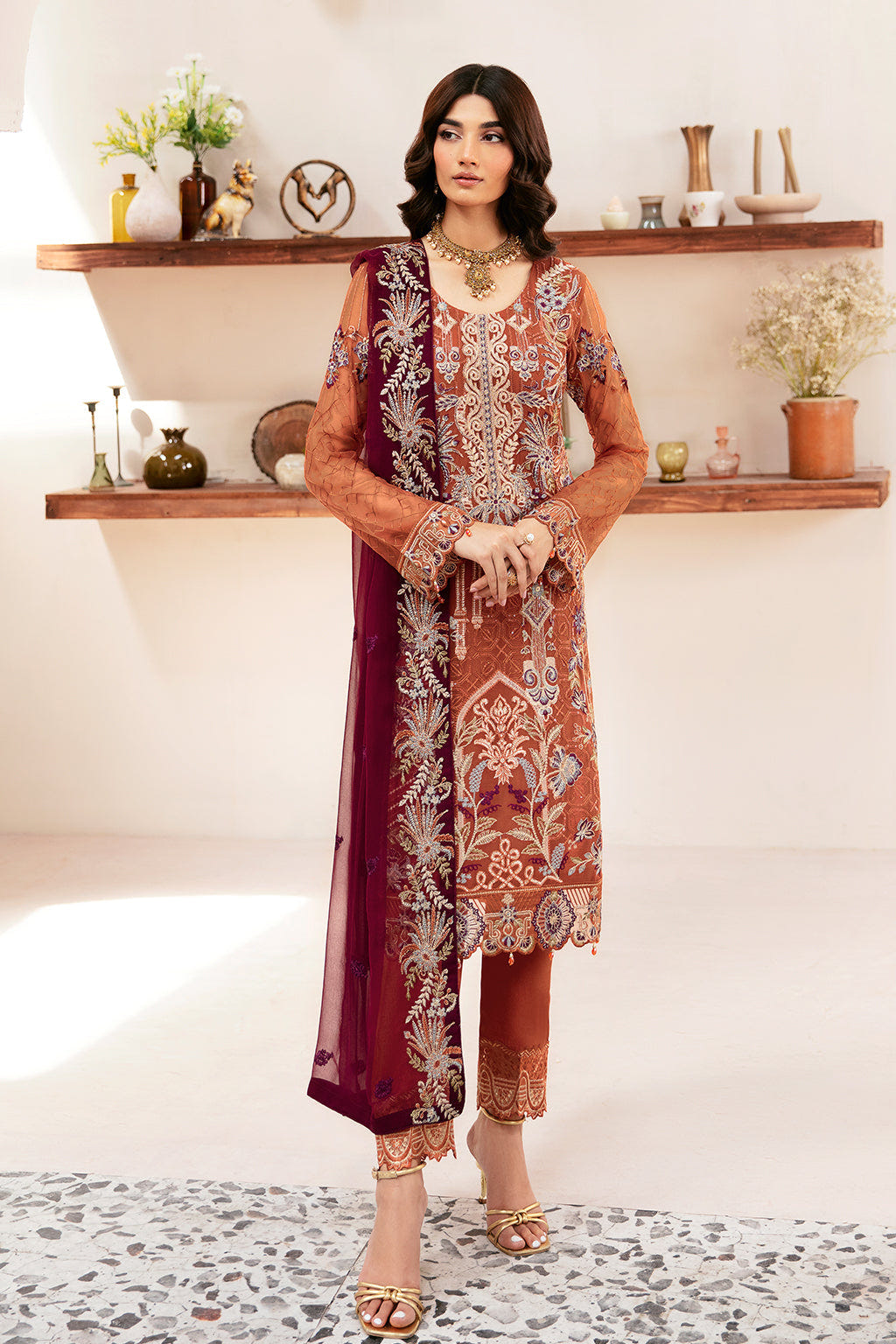 Ramsha | Rangoon Chiffon Collection 24 | D-1209 -  Ramsha Formal - Original Designer Dress - House of Maryam