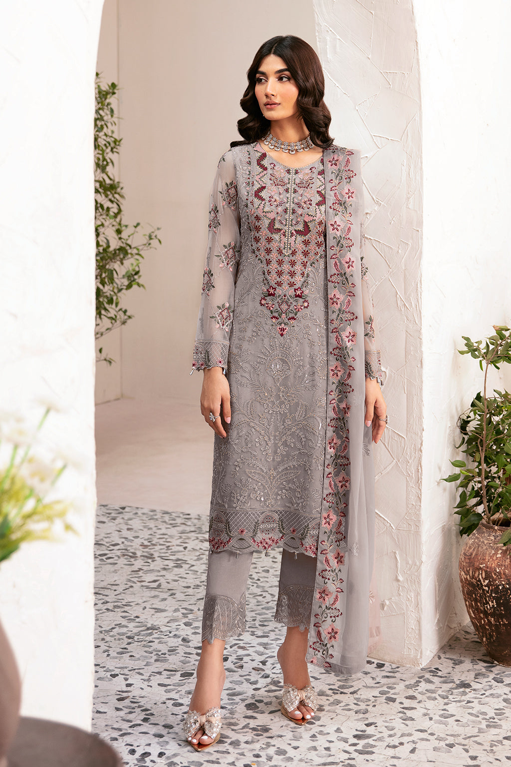 Ramsha | Rangoon Chiffon Collection 24 | D-1210 -  Ramsha Formal - Original Designer Dress - House of Maryam