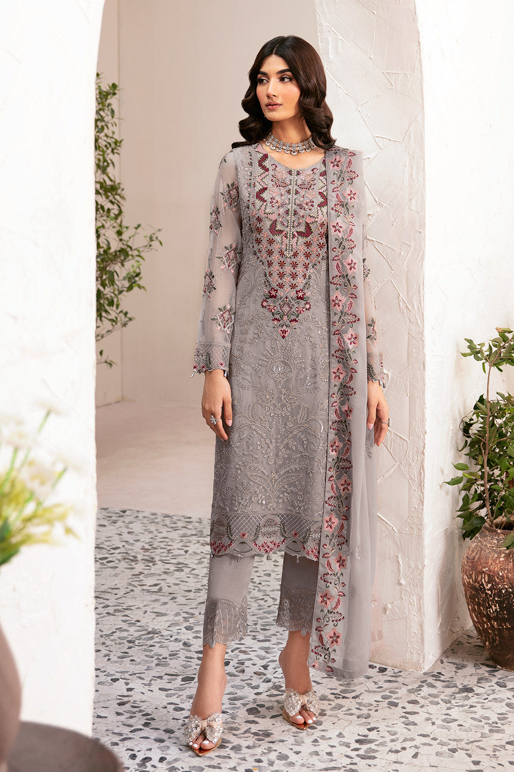 Ramsha | Rangoon Chiffon Collection 24 | D-1210 -  Ramsha Formal - Original Designer Dress - House of Maryam