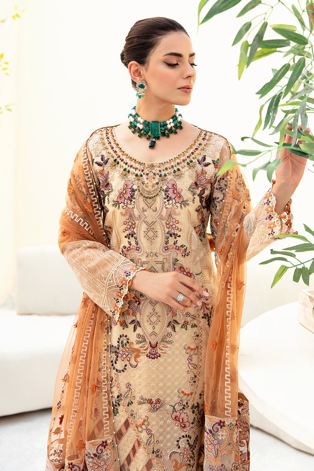 Ramsha | Minhal Organza Collection | M-901 by Designer Ramsha - House of Maryam - Pakistani Designer Ethnic Wear in {{ shop.shopifyCountryName }}