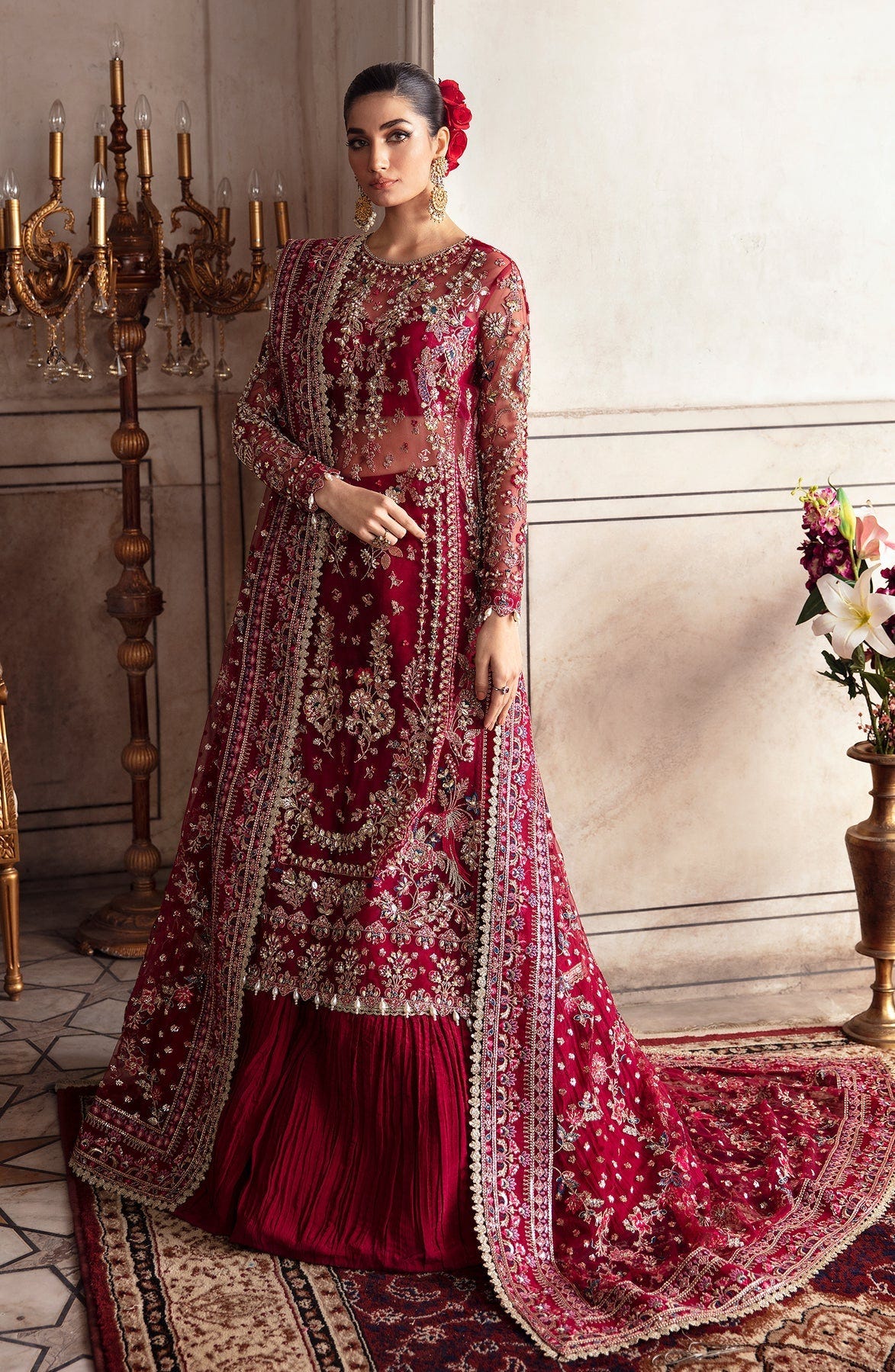 Zevk | Afsanah Wedding Formals | KAMKHAWAB -  Zevk Bridal - Original Designer Dress - House of Maryam