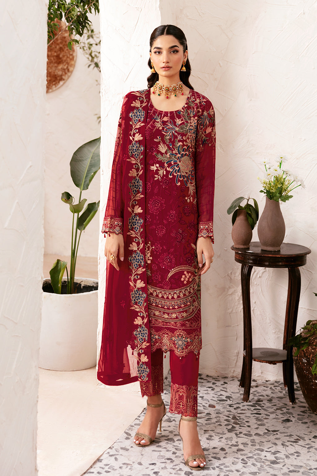 Ramsha | Rangoon Chiffon Collection 24 | D-1205 by Designer Ramsha - House of Maryam - Pakistani Designer Ethnic Wear in {{ shop.shopifyCountryName }}