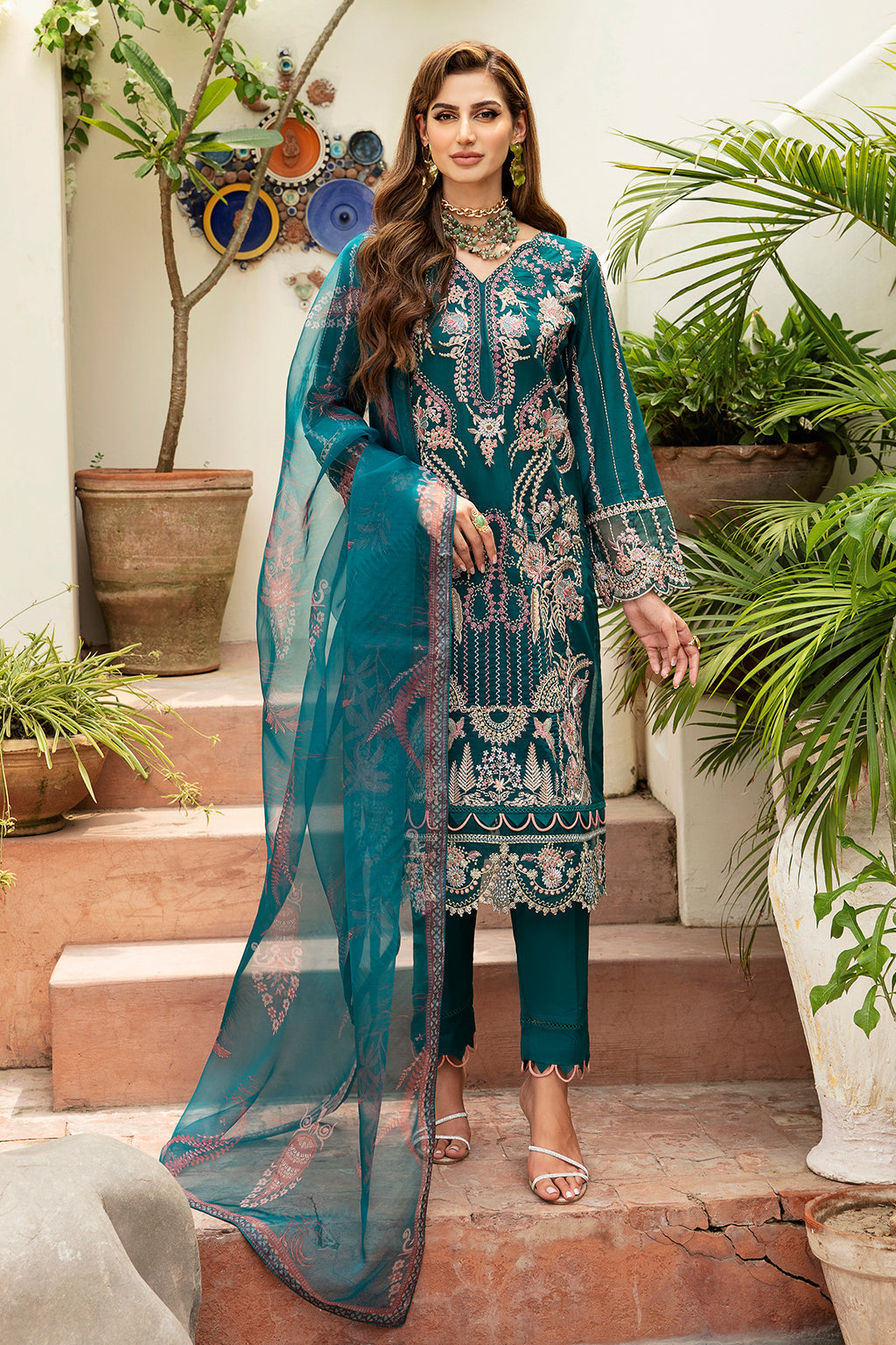 Ramsha | Luxury Lawn 24 | Y-808 -  Ramsha Casuals - Original Designer Dress - House of Maryam