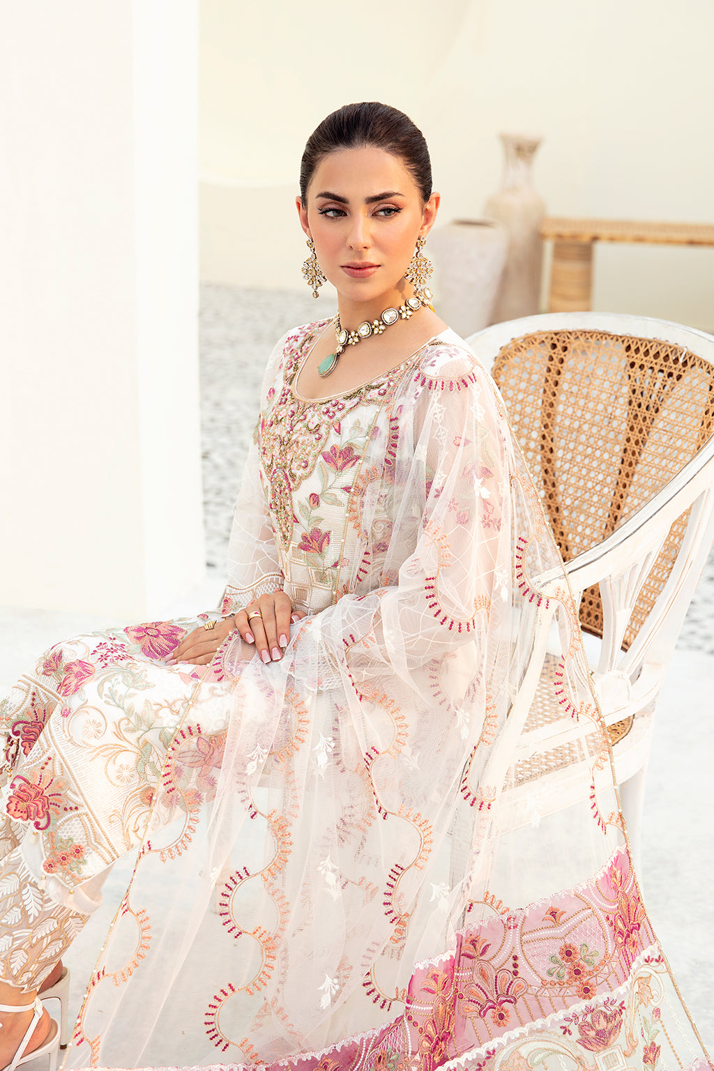 Ramsha | Minhal Organza Collection | M-907 -  Ramsha Formal - Original Designer Dress - House of Maryam