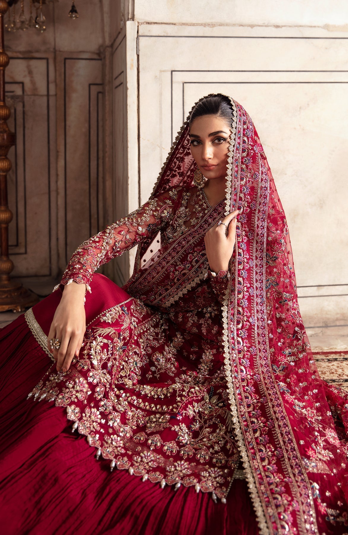 Zevk | Afsanah Wedding Formals | KAMKHAWAB -  Zevk Bridal - Original Designer Dress - House of Maryam