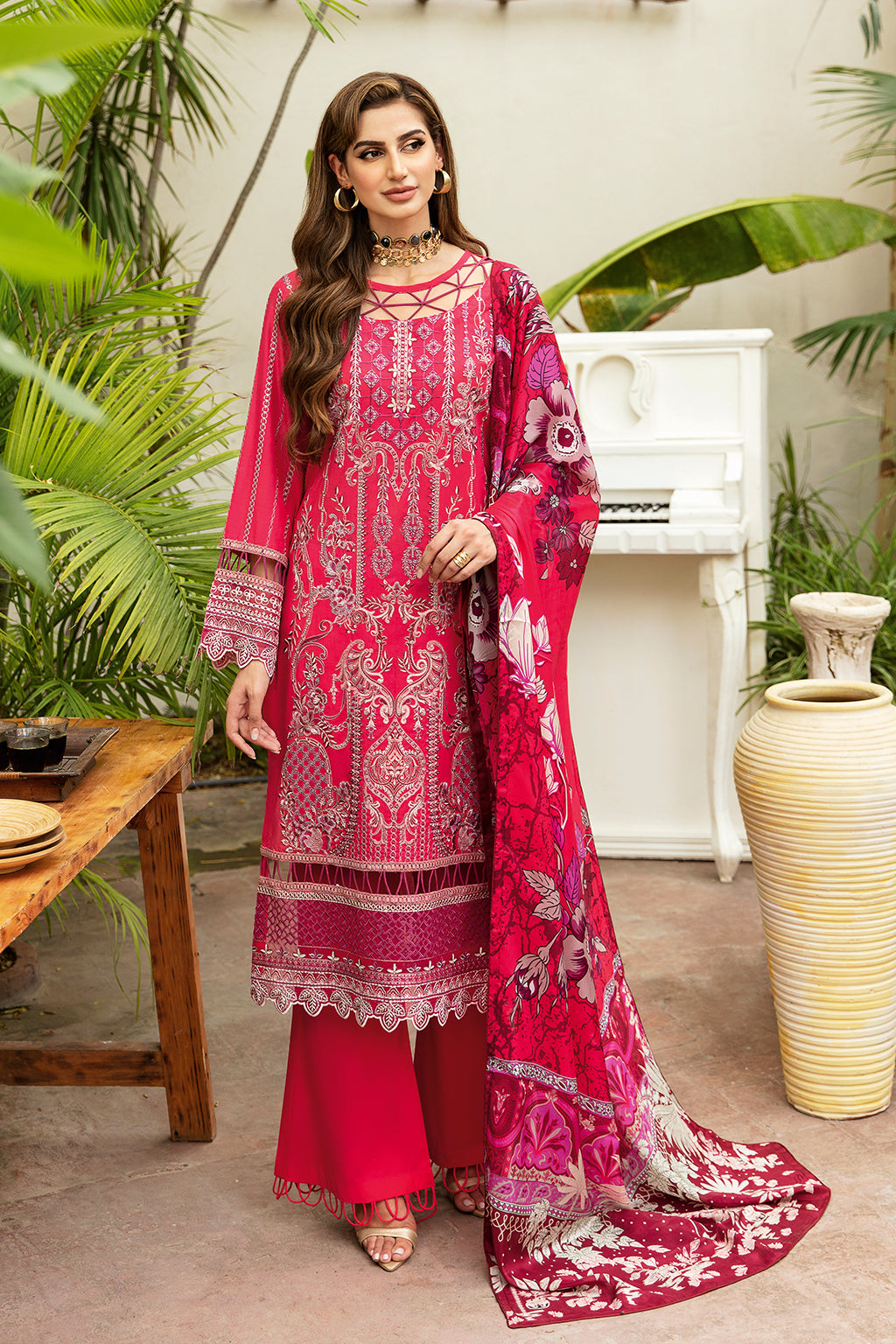 Ramsha | Luxury Lawn 24 | Y-810 -  Ramsha Casuals - Original Designer Dress - House of Maryam