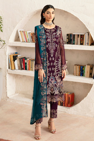 Ramsha | Rangoon Chiffon Collection 24 | D-1211 -  Ramsha Formal - Original Designer Dress - House of Maryam