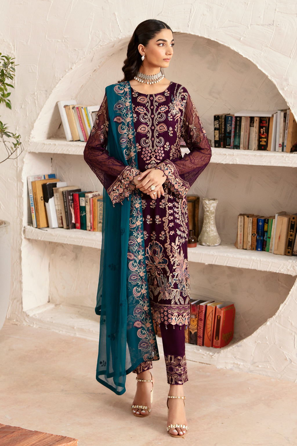 Ramsha | Rangoon Chiffon Collection 24 | D-1211 -  Ramsha Formal - Original Designer Dress - House of Maryam