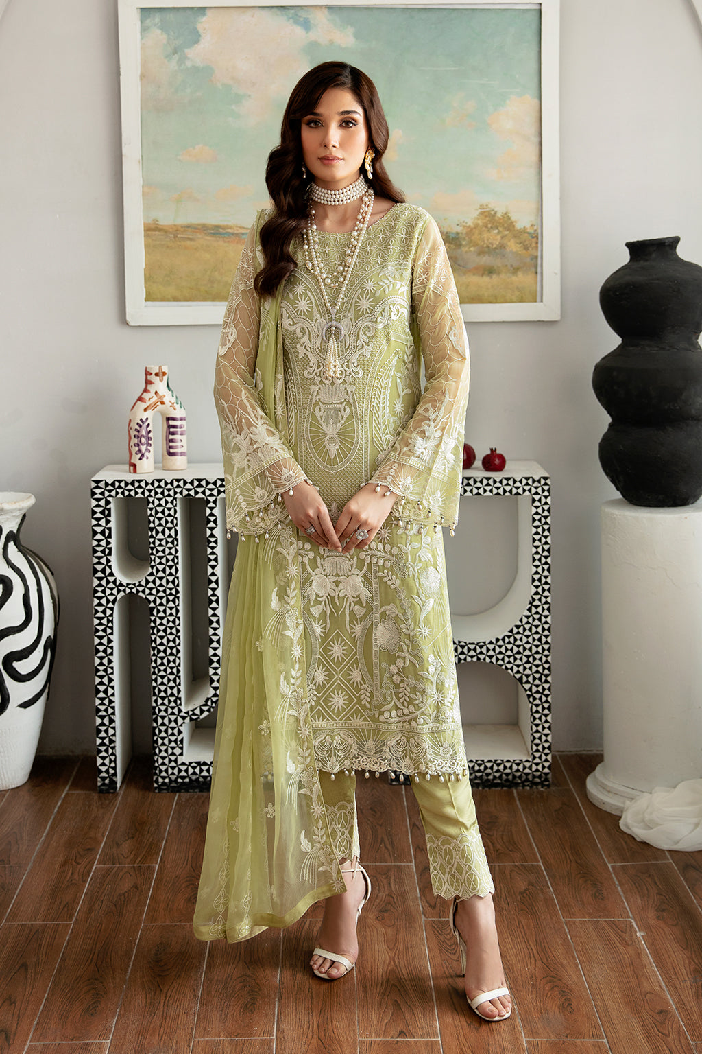 Ramsha | Rangoon Chiffon Collection 24 |D-1105 by Designer Ramsha - House of Maryam - Pakistani Designer Ethnic Wear in {{ shop.shopifyCountryName }}