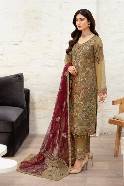 Ramsha | Minhal Organza Collection | M-1010 -  Ramsha Formal - Original Designer Dress - House of Maryam