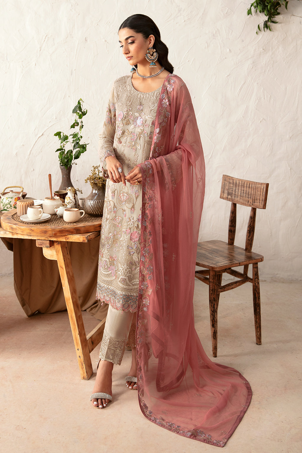 Ramsha | Rangoon Chiffon Collection 24 | D-1212 -  Ramsha Formal - Original Designer Dress - House of Maryam