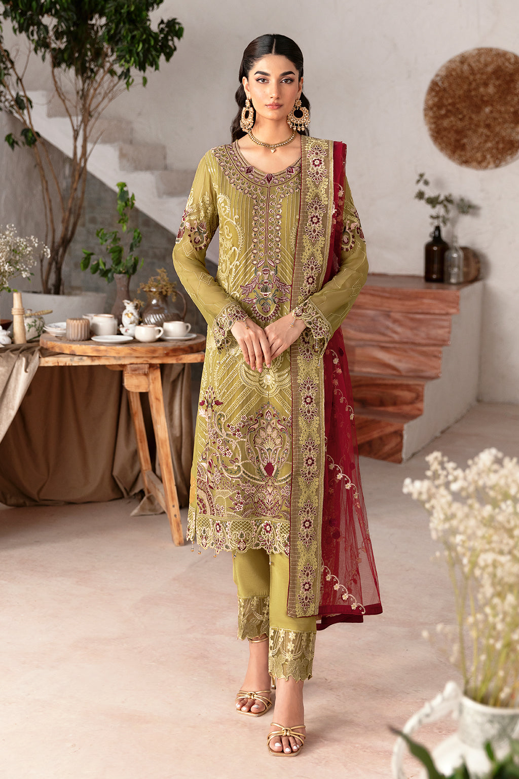 Ramsha | Rangoon Chiffon Collection 24 | D-1203 by Designer Ramsha - House of Maryam - Pakistani Designer Ethnic Wear in {{ shop.shopifyCountryName }}